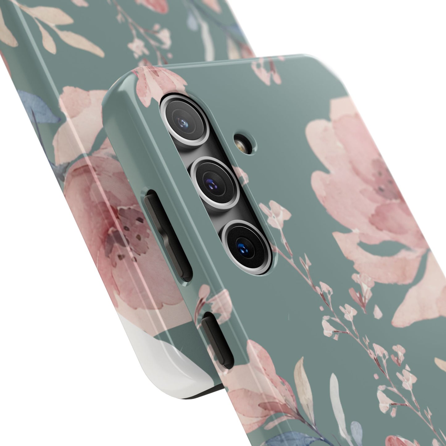 Green Fall floral Tough Phone Cases