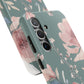 Green Fall floral Tough Phone Cases