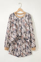 Woodland Camo Long Sleeve Top & Short Set