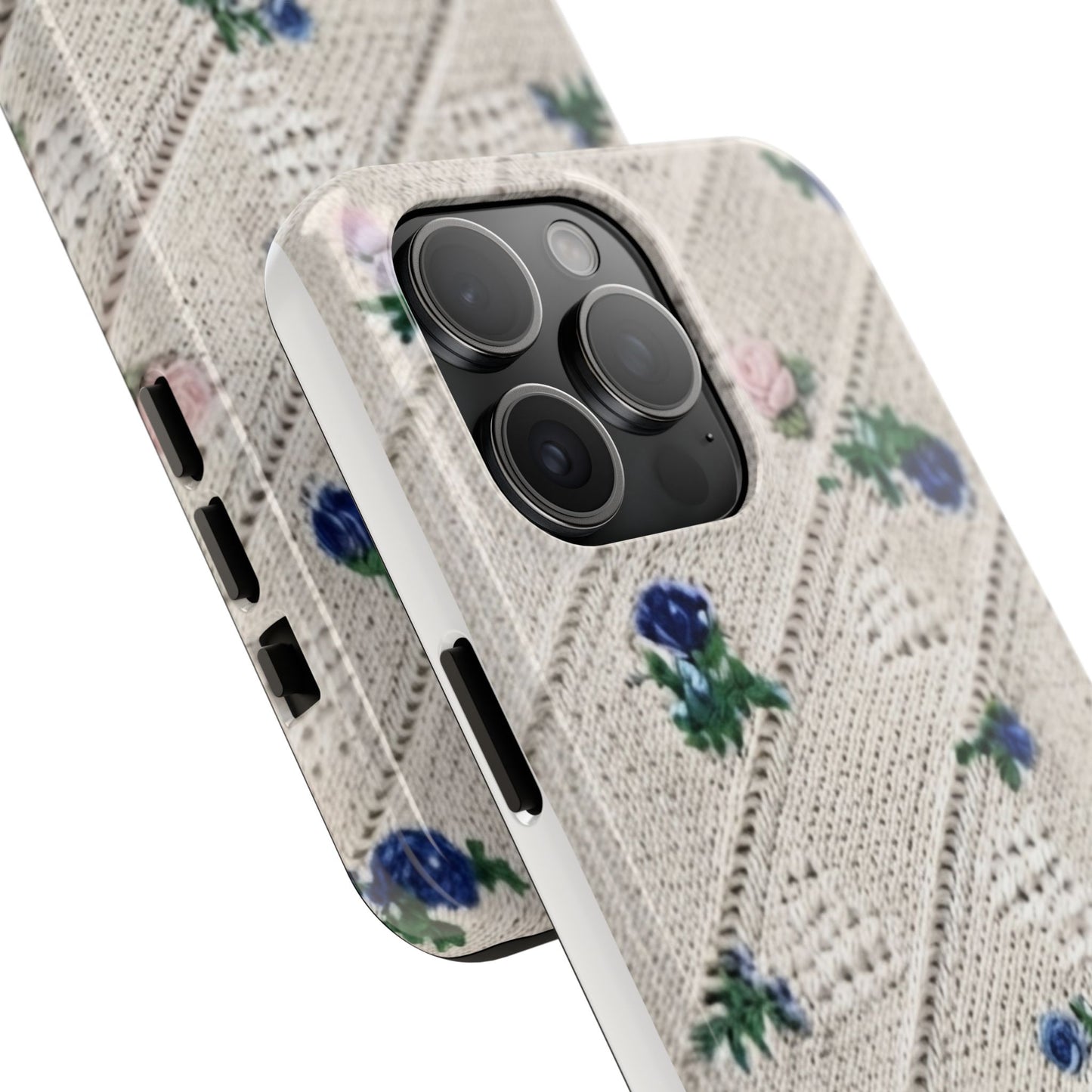 Tough Phone Cases, Fabric Like, Grandmillenial, Floral