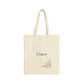 Grace Floral Canvas Tote — Cotton Grocery & Everyday Shopper, Minimalist