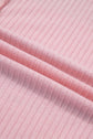 Stripe Exposed Seam Ribbed Patchwork Oversized Tee