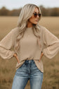 Skobeloff Swiss Dot Balloon Sleeve Loose Blouse