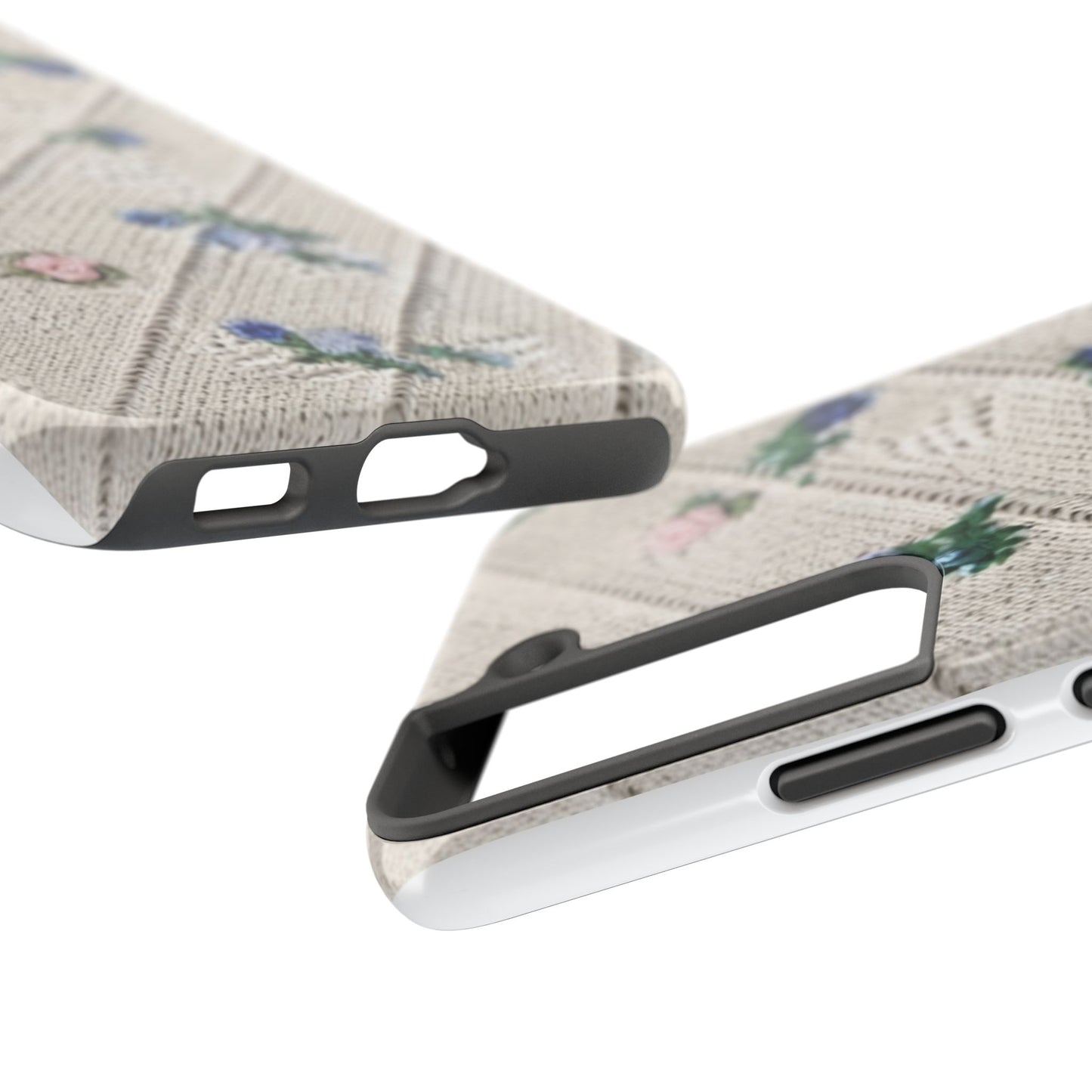 Tough Phone Cases, Fabric Like, Grandmillenial, Floral