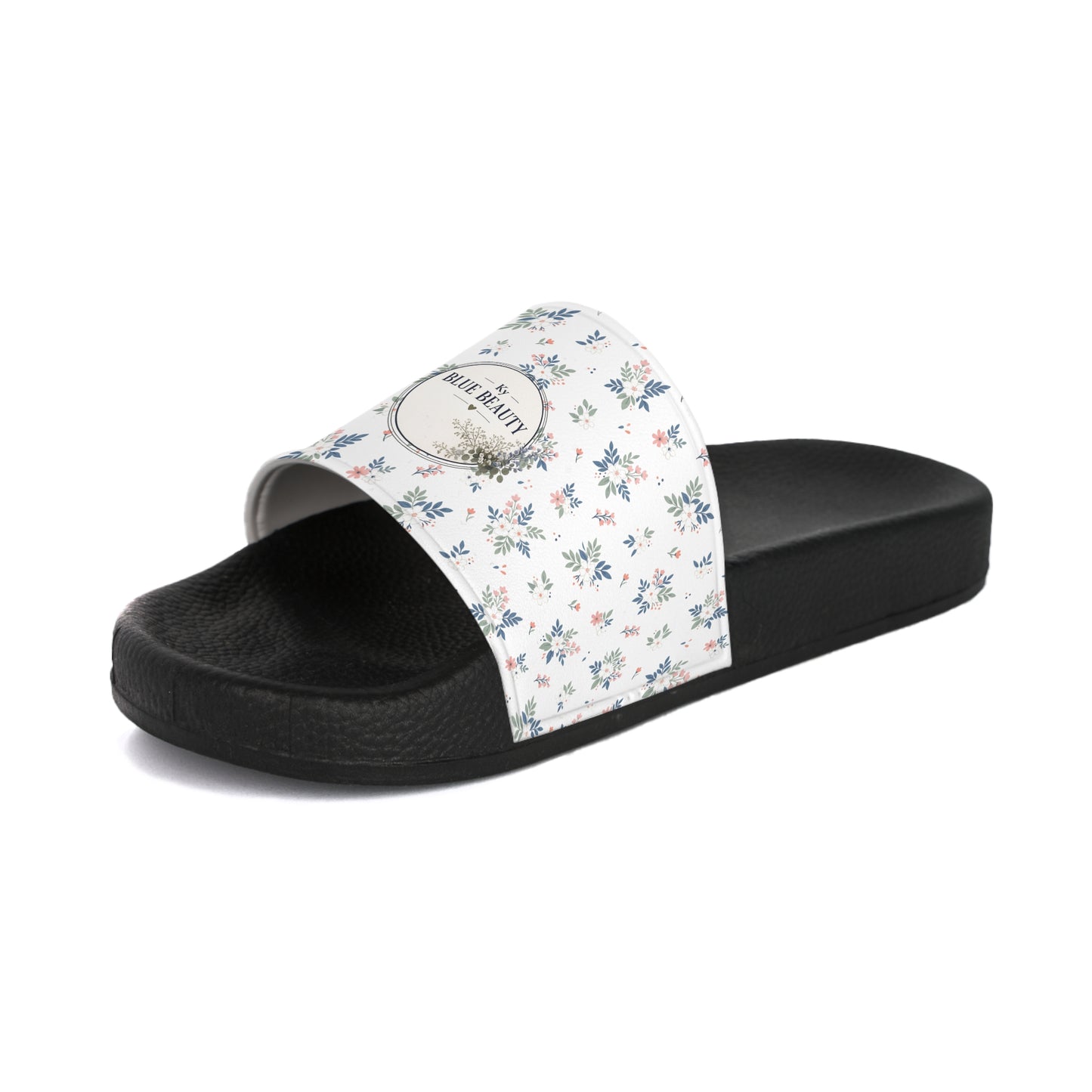 Slide Sandals — Floral Logo Women's Pool Slides
