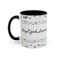 Baptized, Saved, and Coffee for the day-- Accent Coffee Mug (11, 15oz)