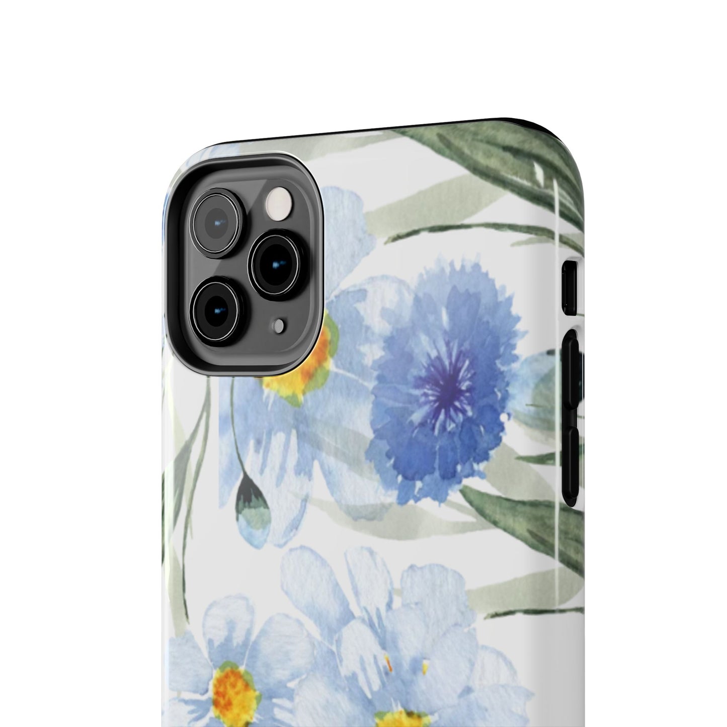 Blue Floral Tough Phone Cases