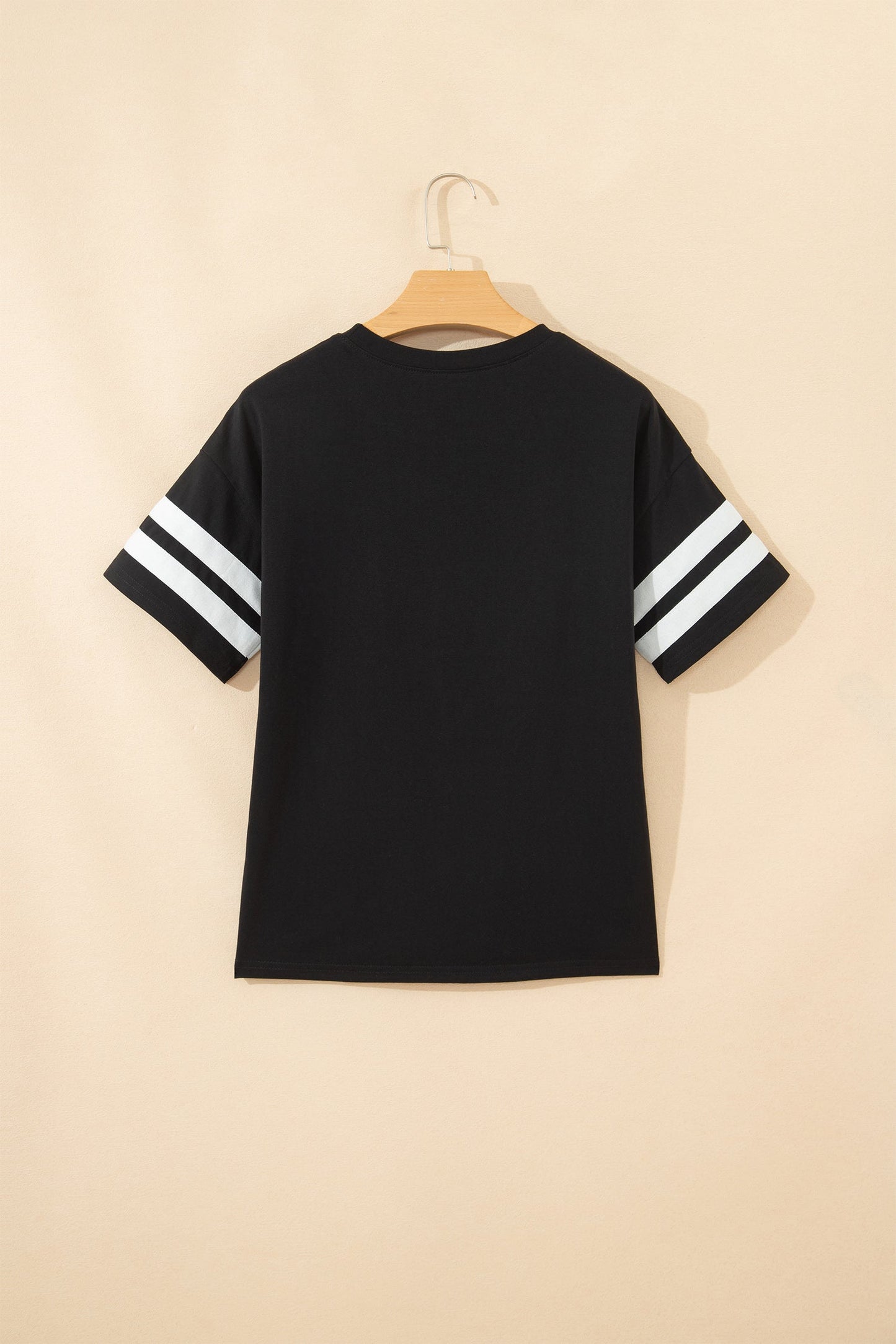 Varsity Stripe Crew Neck Short Sleeve T-Shirt