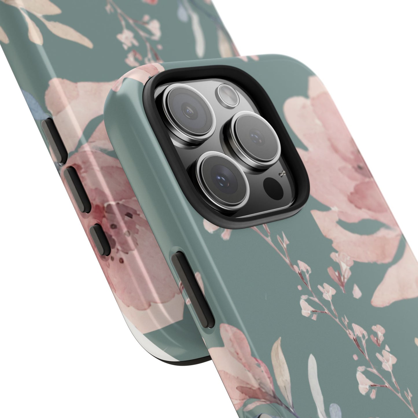 Green Fall floral Tough Phone Cases