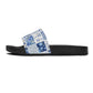 Blue Mosaic Tile Slide Sandals — Women's Pool & Casual Beach Slides