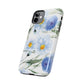 Blue Floral Tough Phone Cases