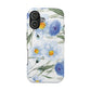 Blue Floral Tough Phone Cases