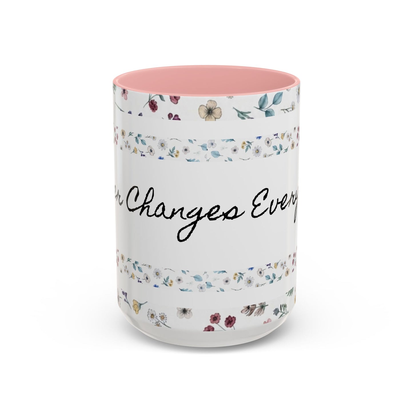 Prayer Changes Everything Accent Coffee Mug (11, 15oz)