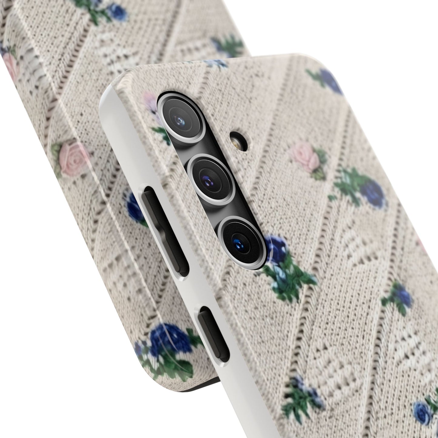 Tough Phone Cases, Fabric Like, Grandmillenial, Floral