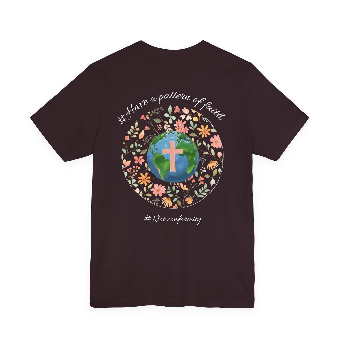 Light Pink—It’s Just Earth, Chill Out, Romans 12:2  Jersey Short Sleeve Tee