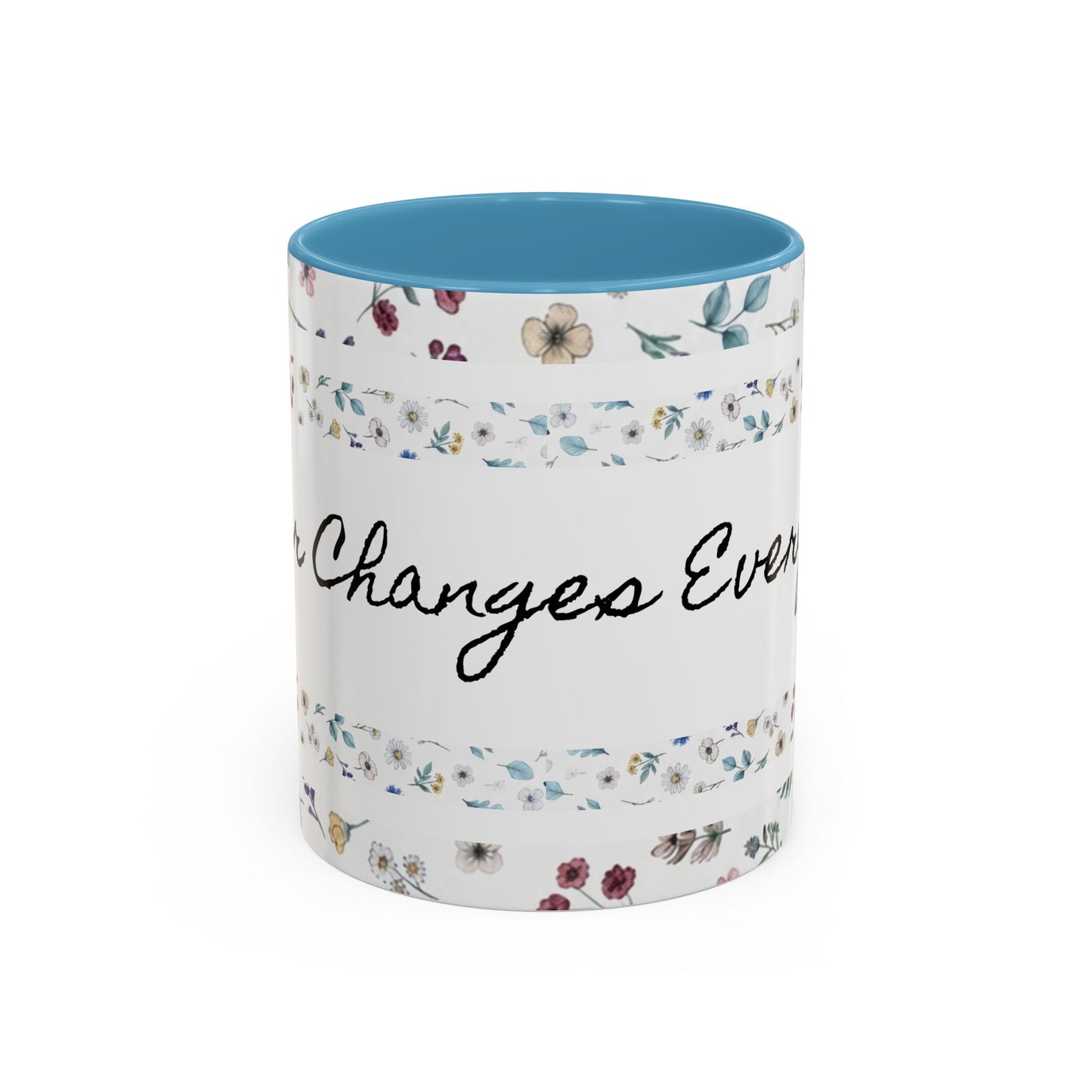 Prayer Changes Everything Accent Coffee Mug (11, 15oz)