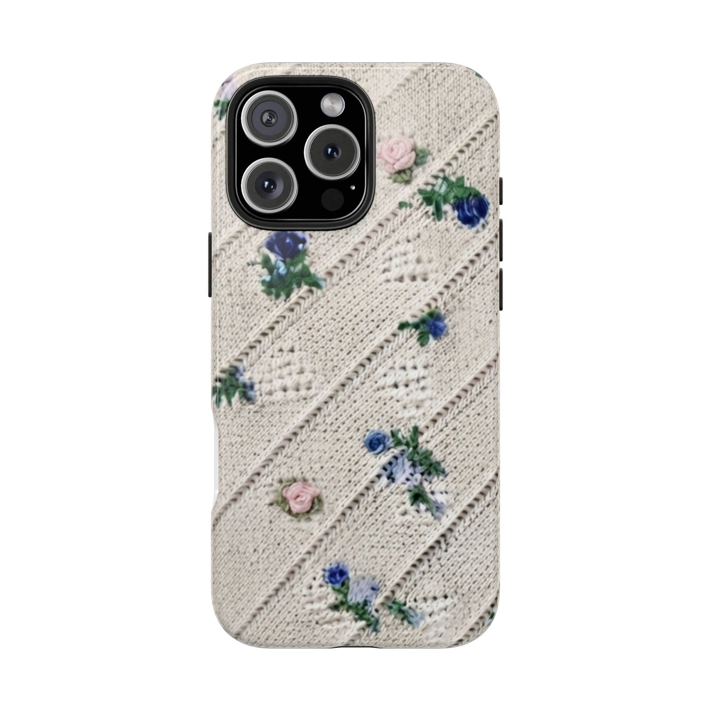 Tough Phone Cases, Fabric Like, Grandmillenial, Floral