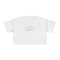 Crop Tee — "It's Just Earth" Romans 12:2 Minimalist Faith Crop Top