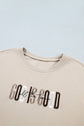 God Is Good Embroidered Drop Shoulder Crewneck Sweatshirt