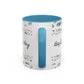 Baptized, Saved, and Coffee for the day-- Accent Coffee Mug (11, 15oz)