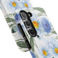 Blue Floral Tough Phone Cases