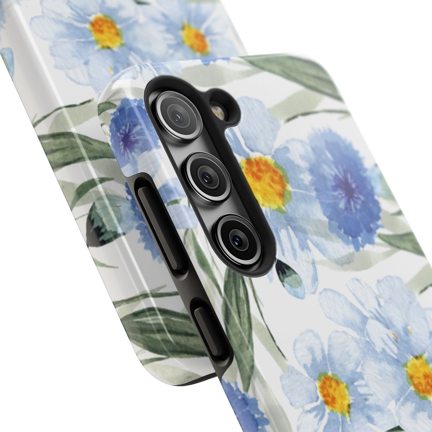 Blue Floral Tough Phone Cases