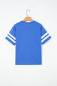 Varsity Stripe Crew Neck Short Sleeve T-Shirt