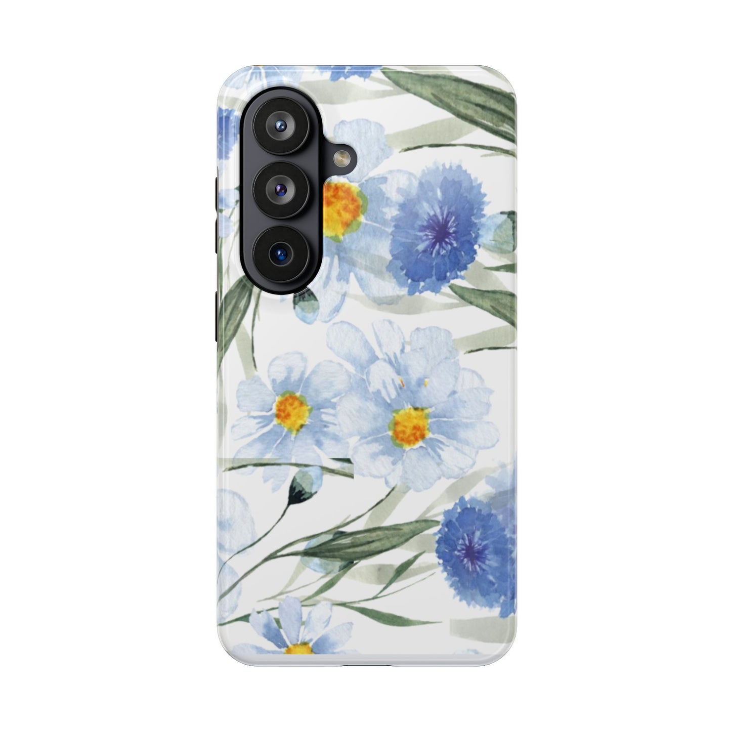 Blue Floral Tough Phone Cases