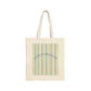 Faith Is Freedom Cotton Canvas Tote — Striped Inspirational Eco Bag
