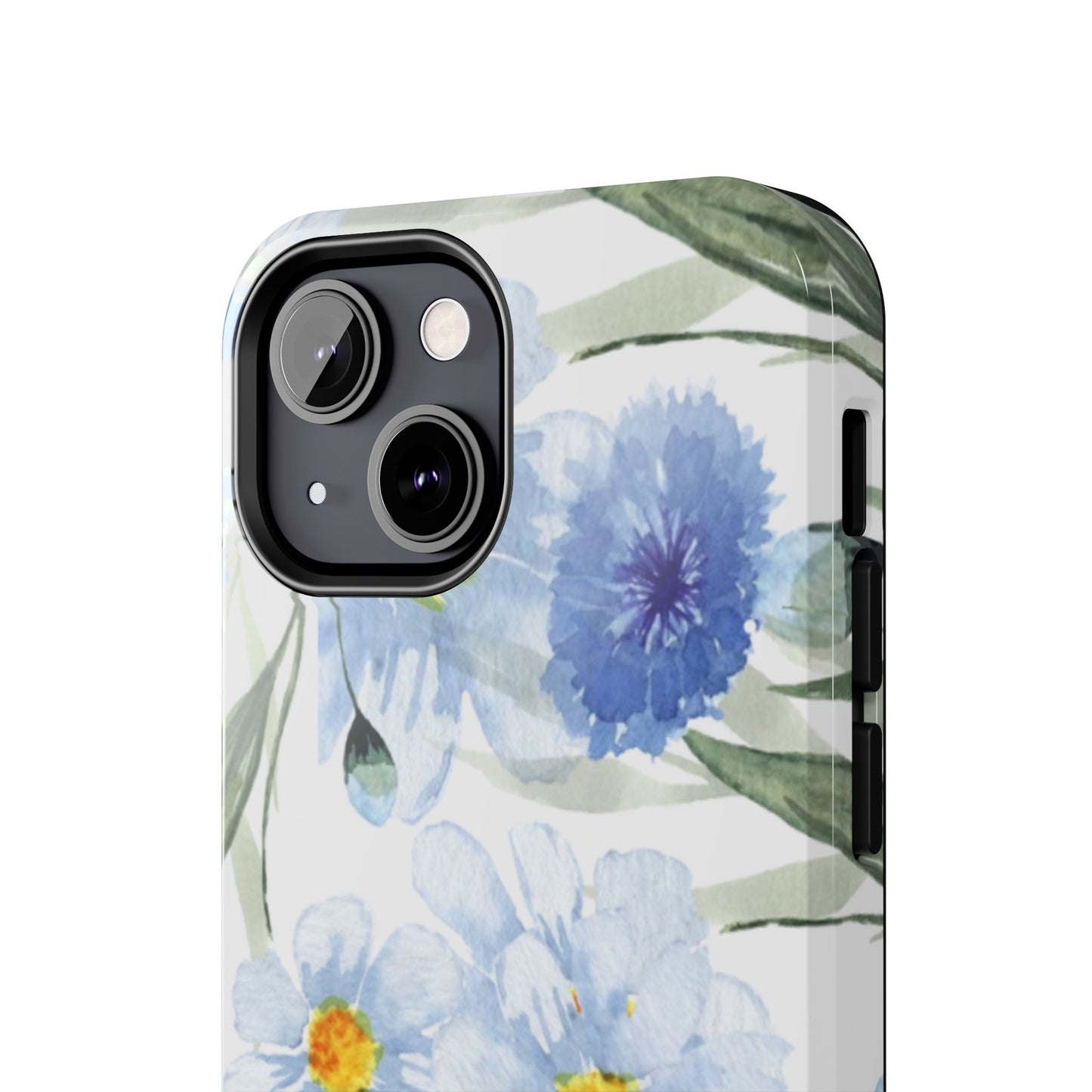 Blue Floral Tough Phone Cases