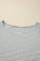 Stripe Ruffle Contrast Trim Tank Top