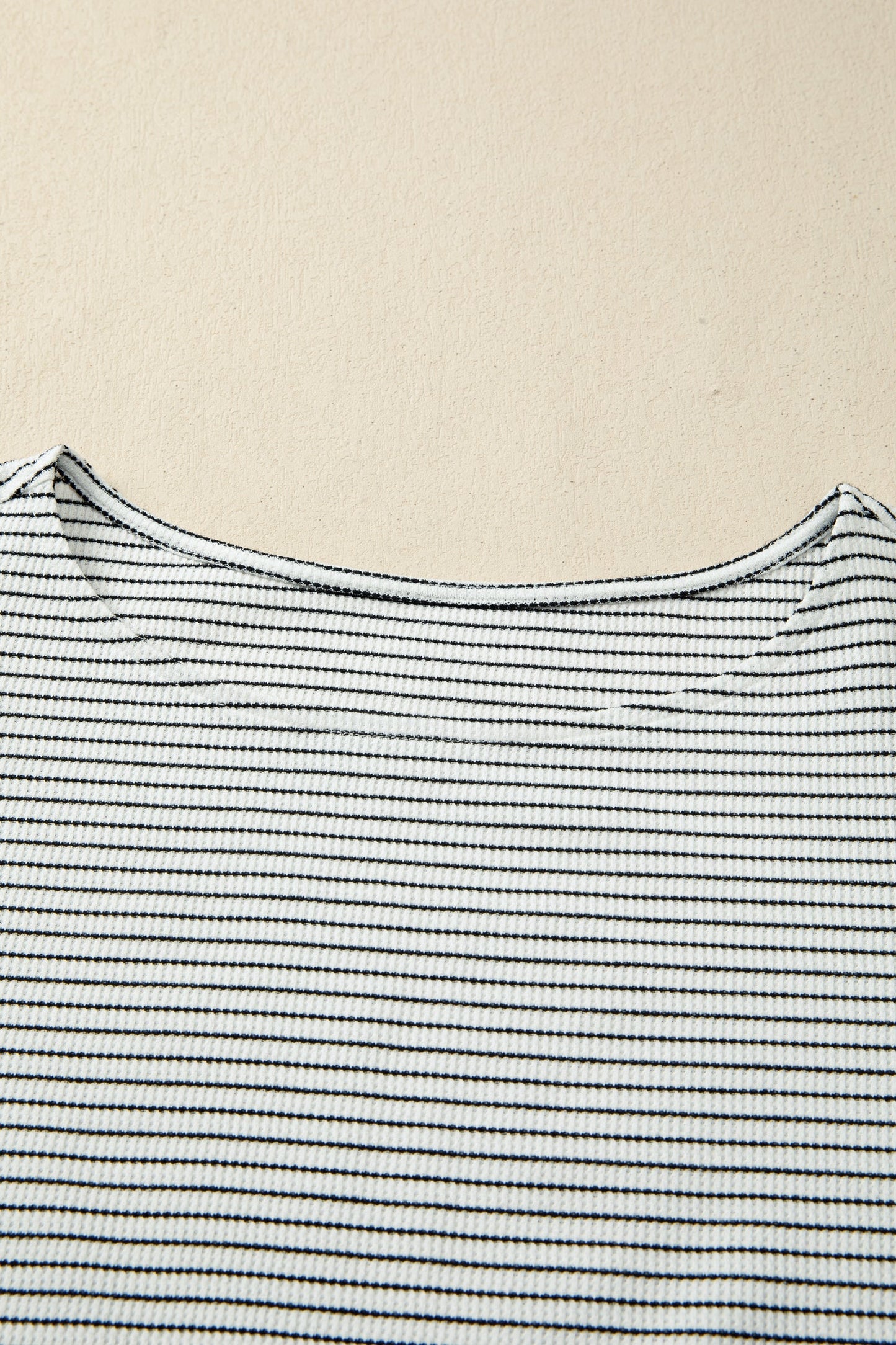 Stripe Ruffle Contrast Trim Tank Top
