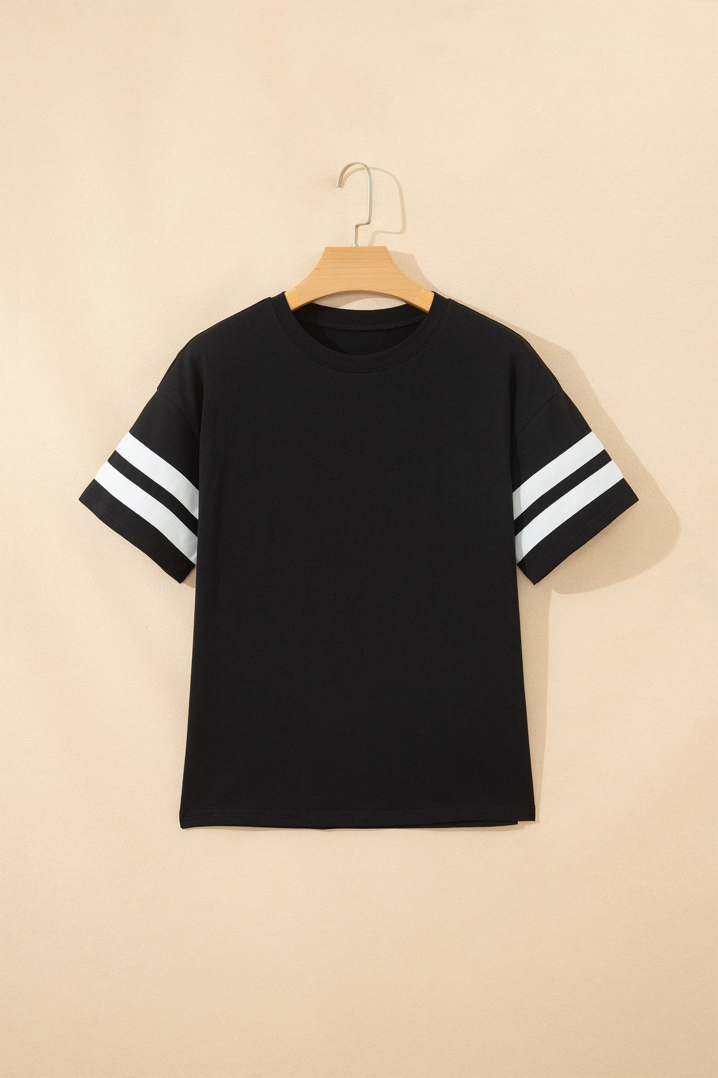 Varsity Stripe Crew Neck Short Sleeve T-Shirt