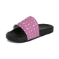 Pink Daisy Slide Sandals — Floral Women's Summer Slides