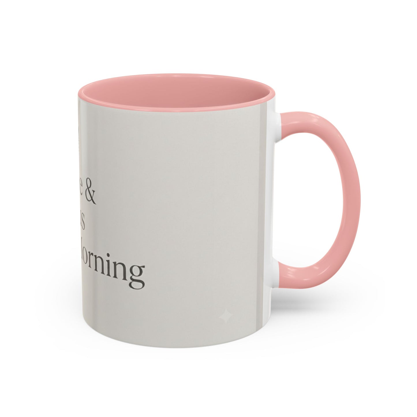 Simple Coffee & Jesus Type of Morning, Faith Accent Coffee Mug (11, 15oz)