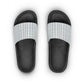 Women's Plaid Slide Sandals - Light Blue Check Summer Slides