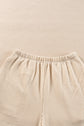 Corded Knit Long Sleeve Top and Shorts Set