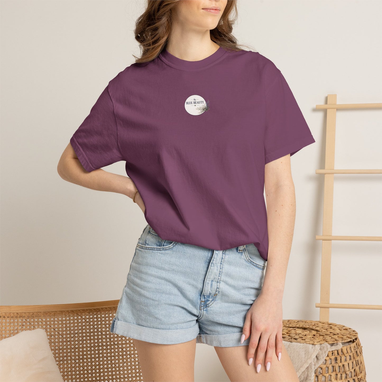 T-Shirt — 'Ky Blue Beauty' Vintage Botanical Tee