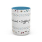 Baptized, Saved, and Coffee for the day-- Accent Coffee Mug (11, 15oz)