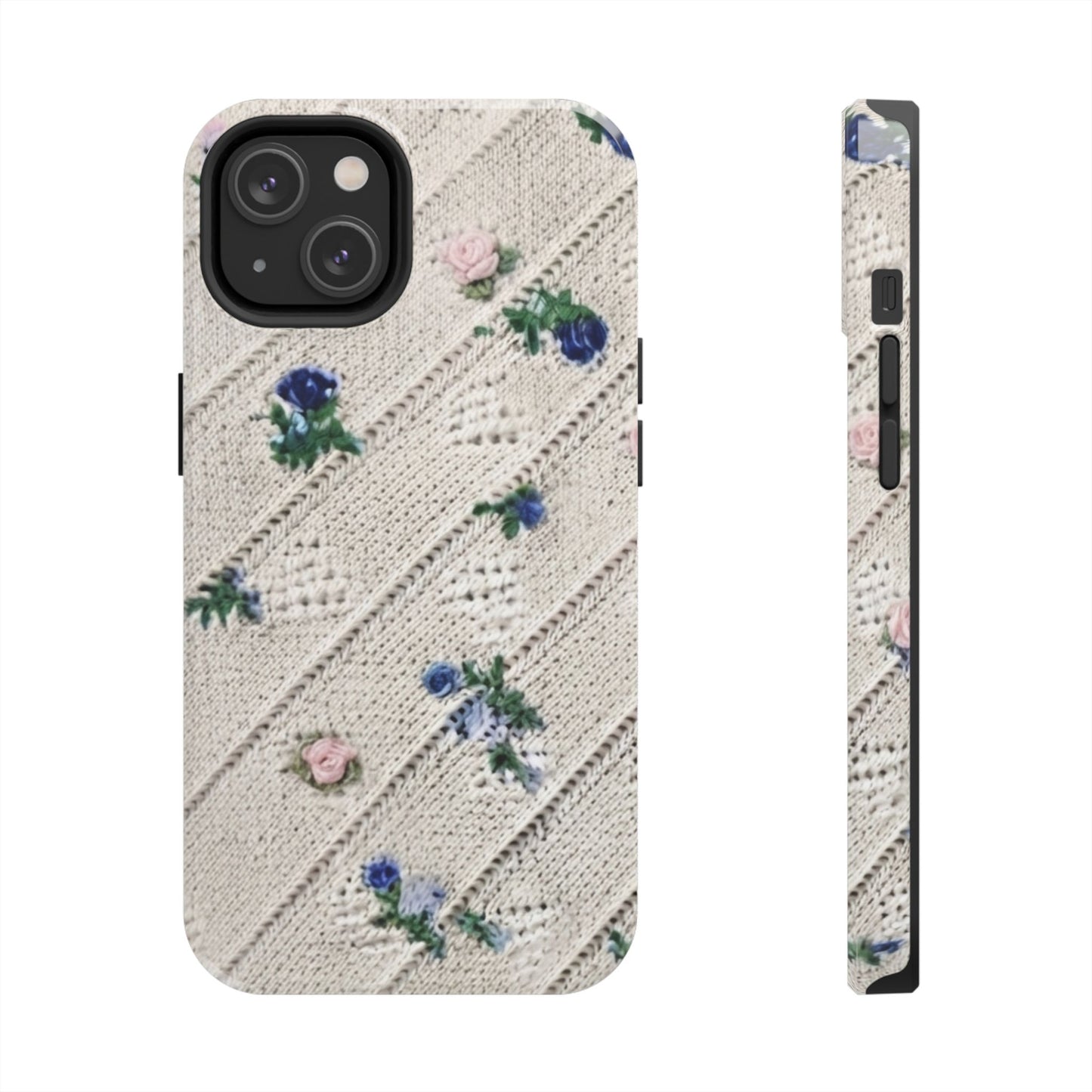 Tough Phone Cases, Fabric Like, Grandmillenial, Floral