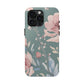 Green Fall floral Tough Phone Cases