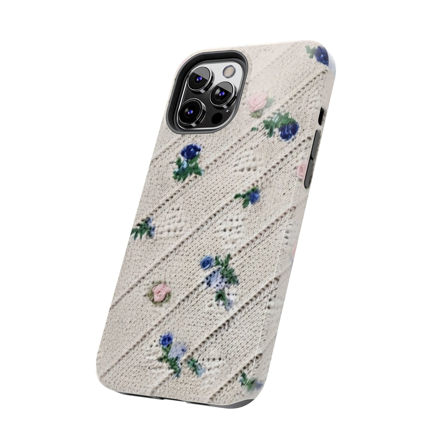 Tough Phone Cases, Fabric Like, Grandmillenial, Floral