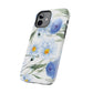 Blue Floral Tough Phone Cases