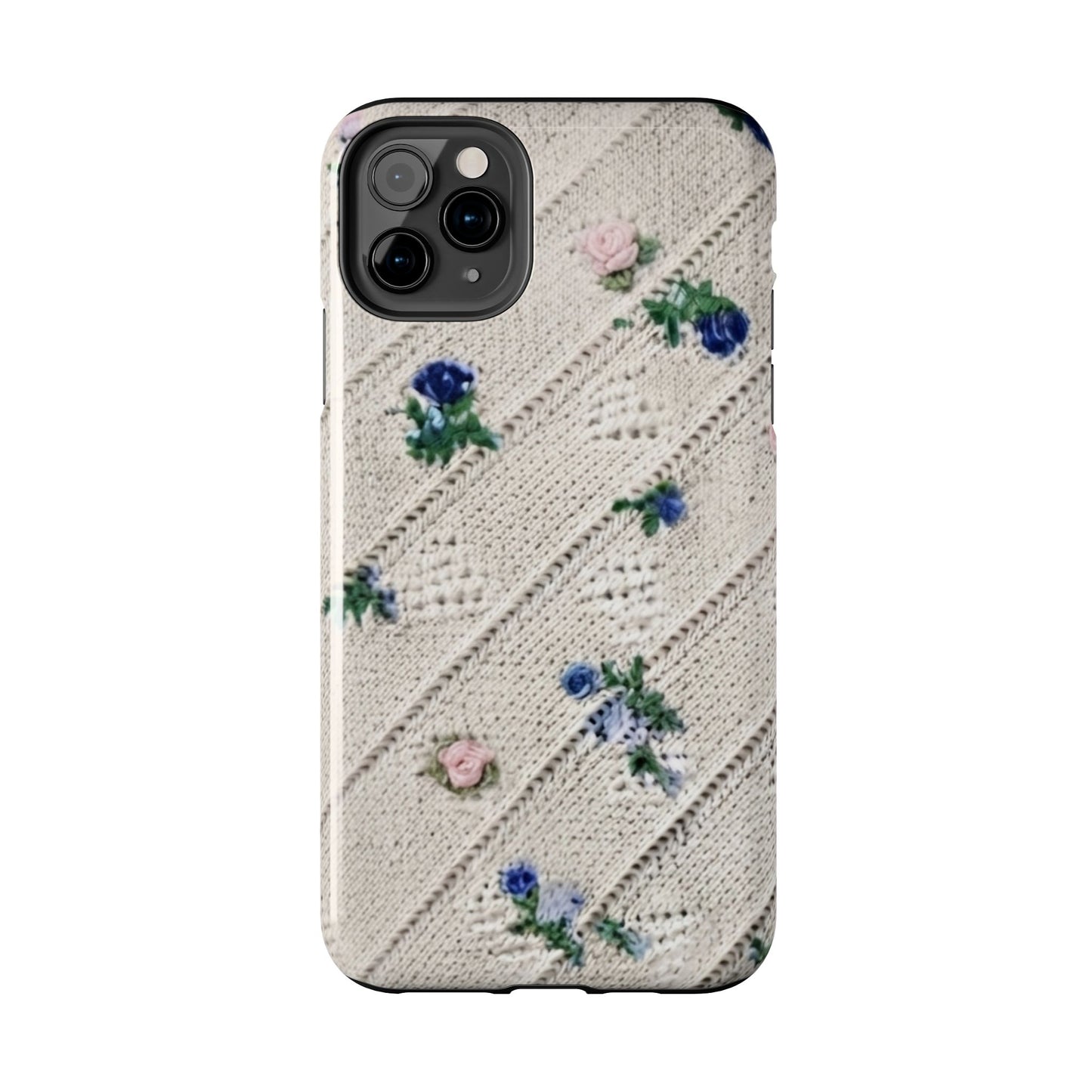 Tough Phone Cases, Fabric Like, Grandmillenial, Floral