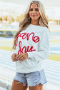 GAME DAY Tinsel Drop Shoulder Sweatshirt