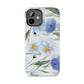 Blue Floral Tough Phone Cases