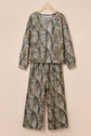 Woodland Camo Long Sleeve Top & Pants Set