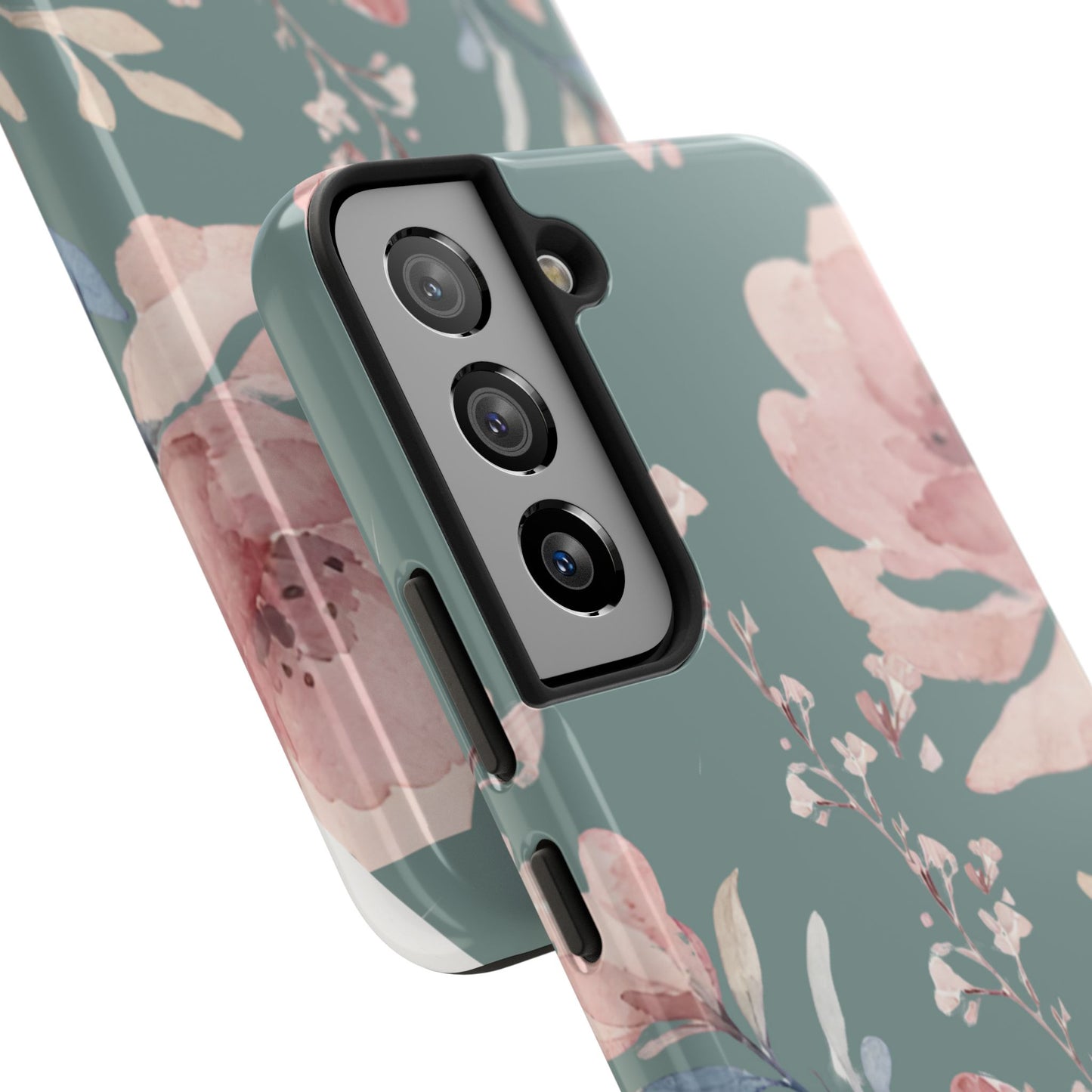 Green Fall floral Tough Phone Cases