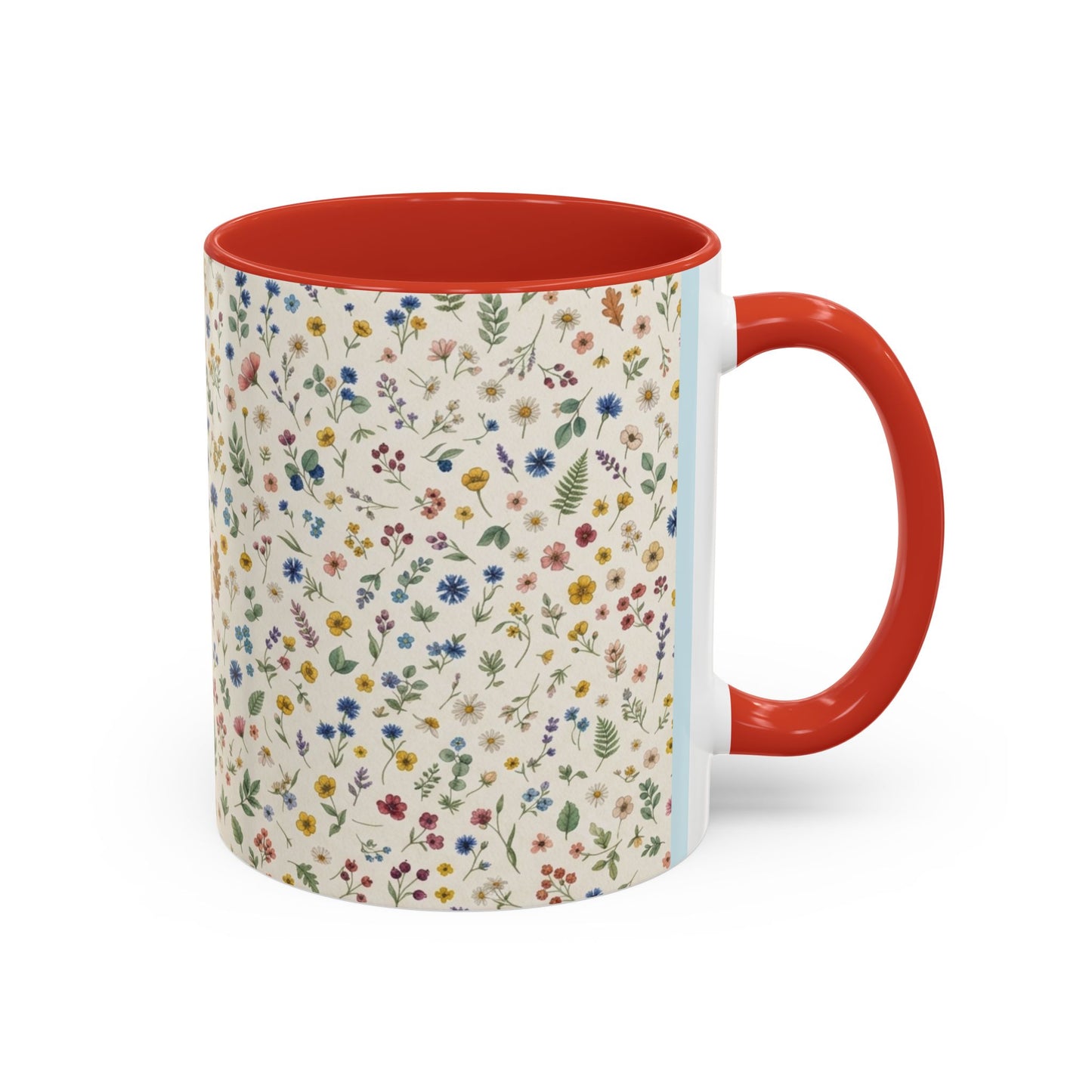 Fall Floral, Yellow Accent Coffee Mug (11, 15oz)