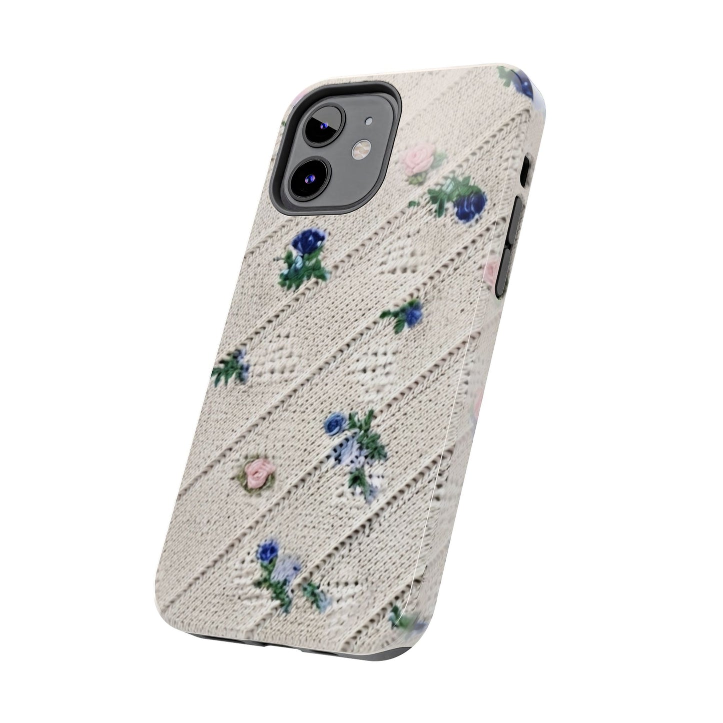Tough Phone Cases, Fabric Like, Grandmillenial, Floral